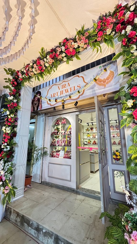 Vira Art Jewels storefront entrance in Shrirampur